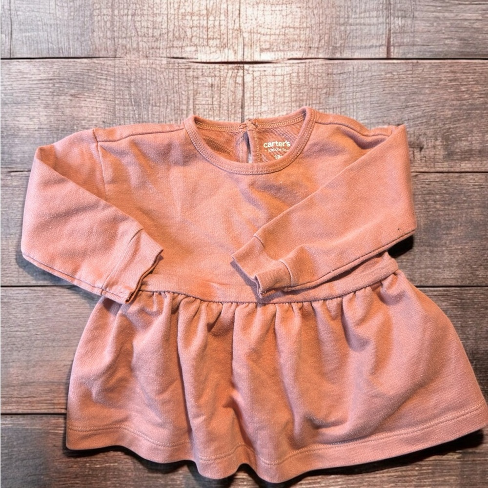 Carter's Pink Long Sleeve Baby Top